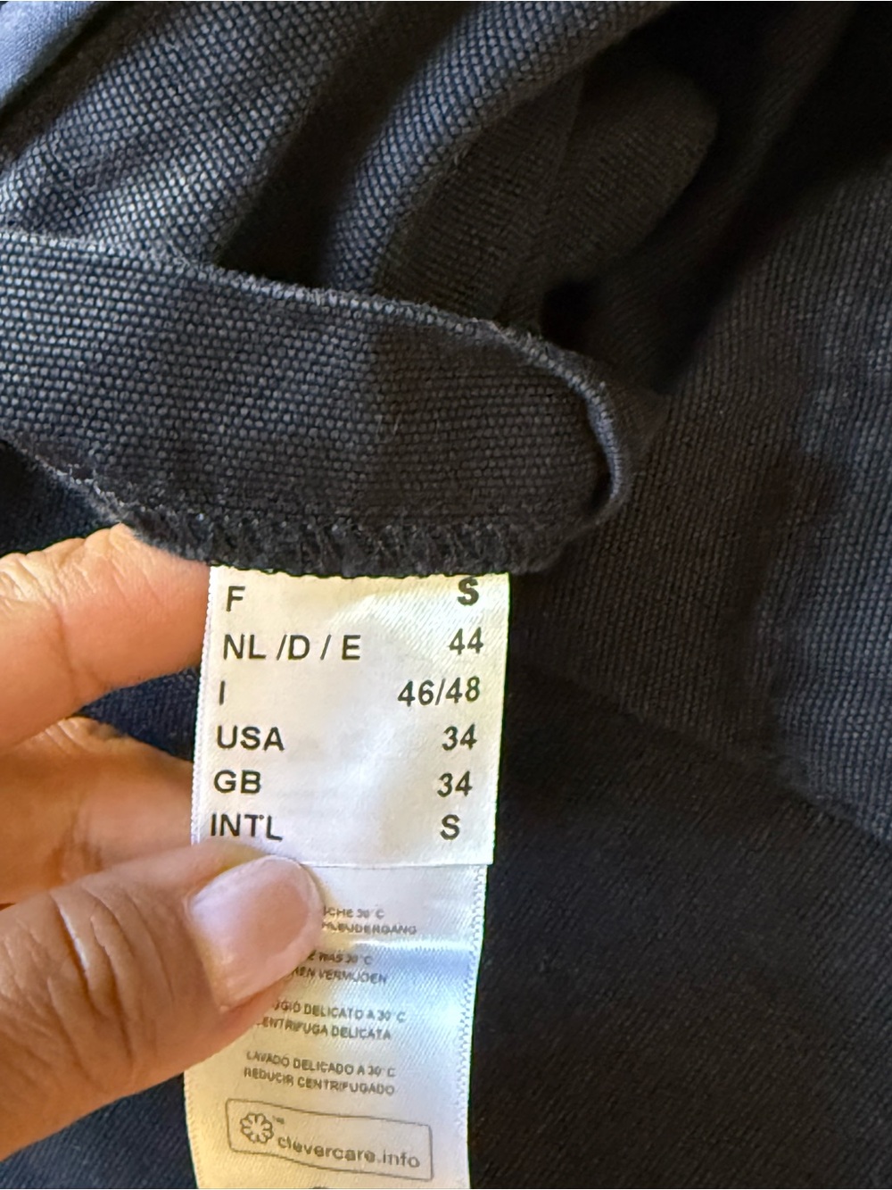 Saint James L’Atelier Full Zip 100% Cotton Canvas Black Jacket Size S - Picture 6 of 13